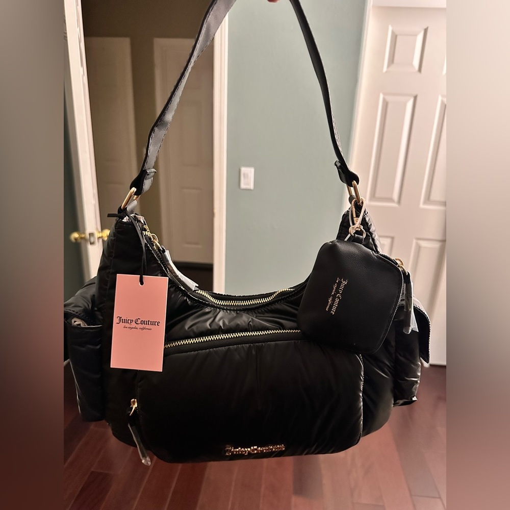 NWT Juicy Couture Timeless Hobo - Liquorice